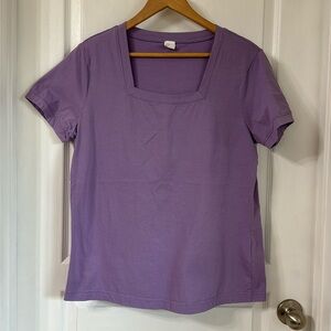 LAVENDER COLOR SQUARE NECK TOP SZ 12